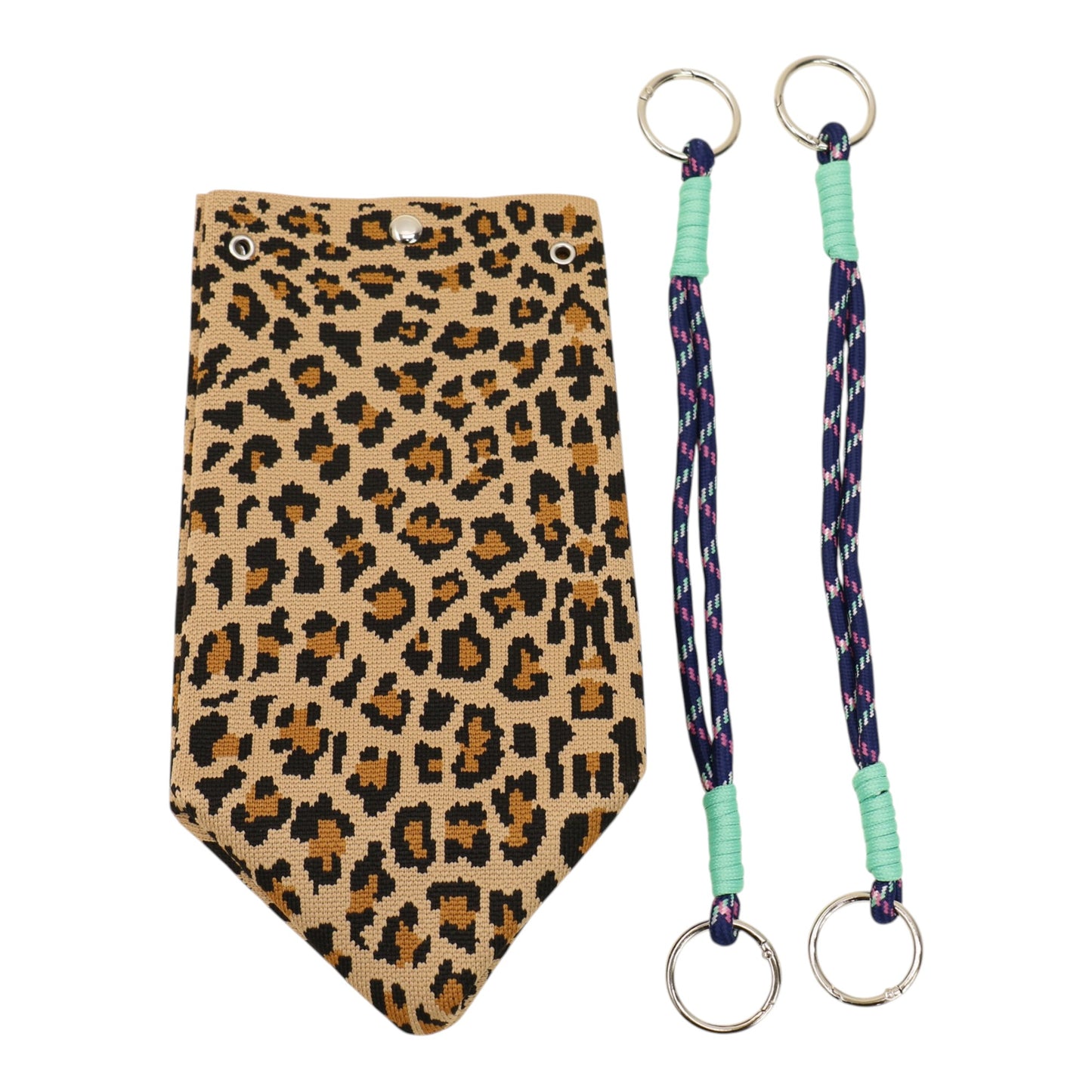 leopard Pattern Cord Strap Knitted Tote Bag SS51116-47(12PC)