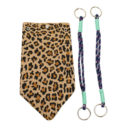 leopard Pattern Cord Strap Knitted Tote Bag SS51116-47(12PC)