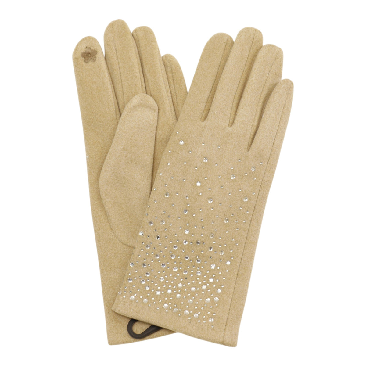 Women’s Rhinestone Studded Touchscreen Gloves GL6830-7 (12PAIR)