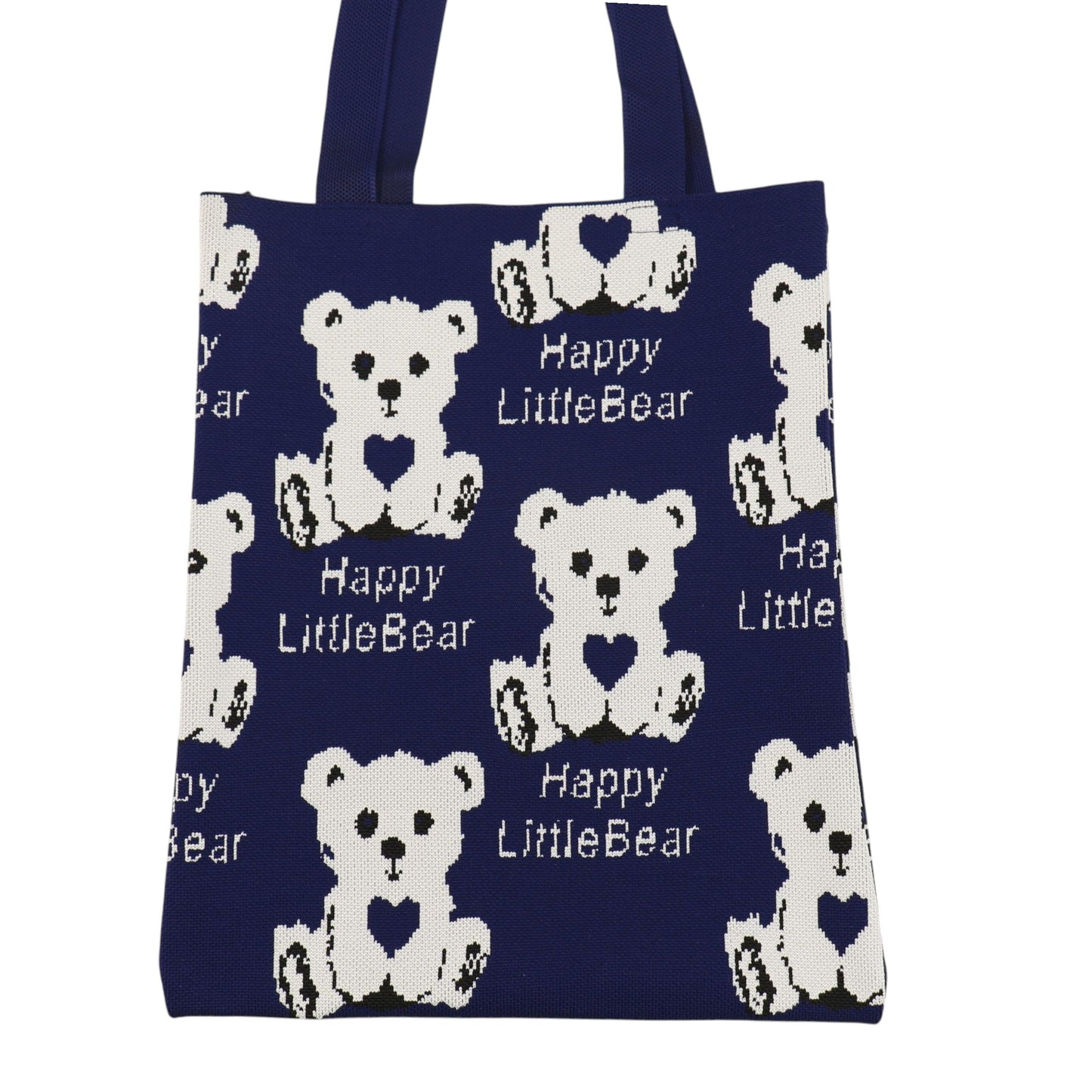 Cute Bear Pattern Knitted Tote Shoulder Bag JB6113-1 (12PC)