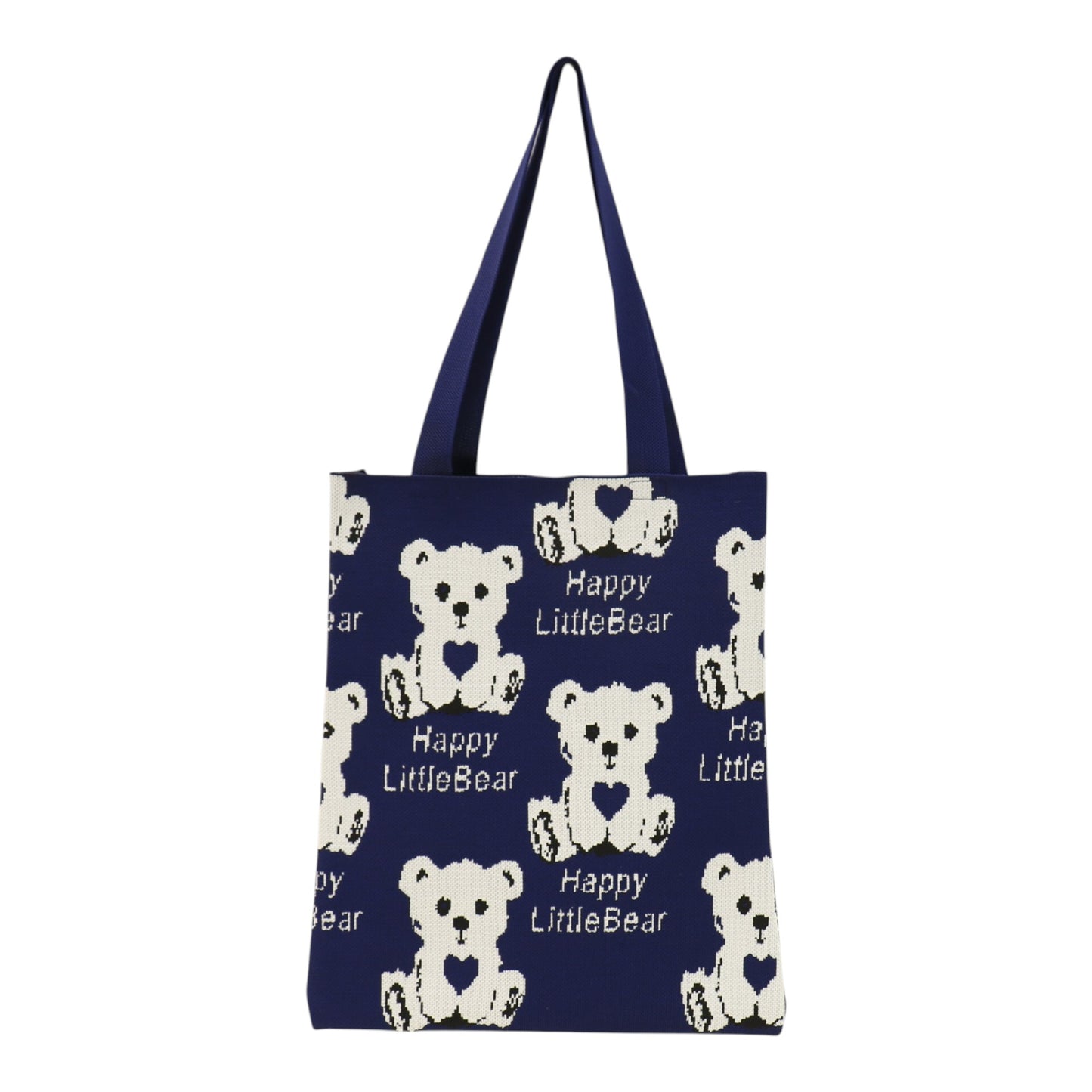 Cute Bear Pattern Knitted Tote Shoulder Bag JB6113-1 (12PC)