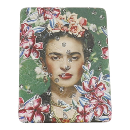 Frida Kahlo Rectangular Glitter Compact Makeup Mirror JM6423-10 (12PC)