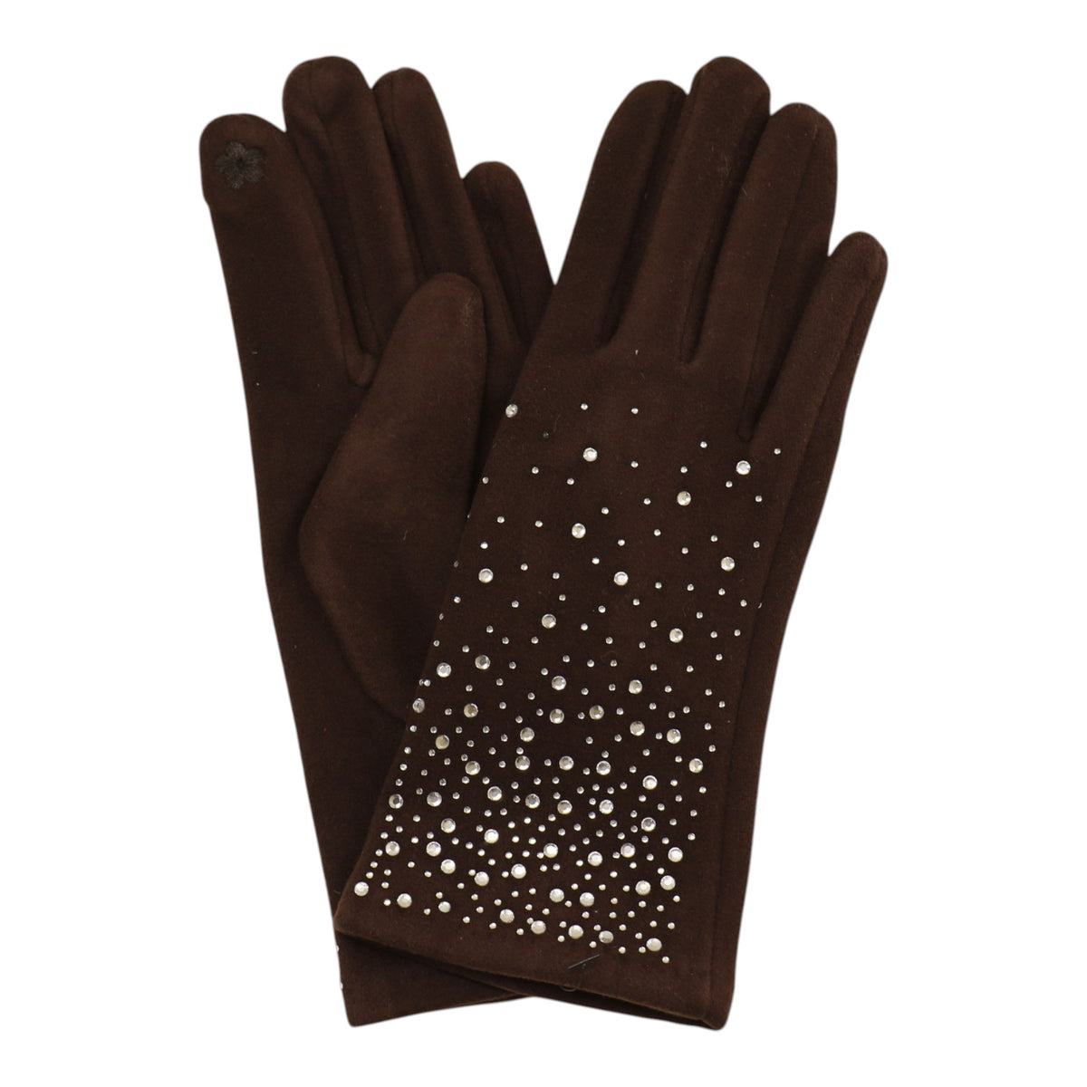 Women’s Rhinestone Studded Touchscreen Gloves GL6830-7 (12PAIR)