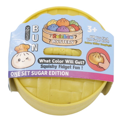 Mini Glitter Gel Bead Squishy Dumpling With Steamer SQ6606-3. (12PC)