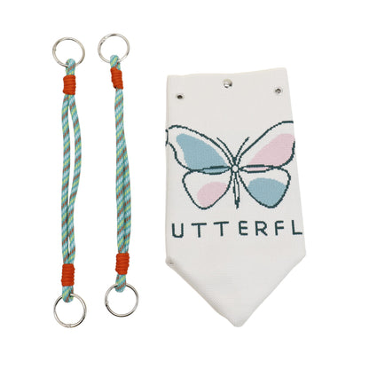 Butterfly Pattern Cord Strap Knitted Tote  Bag SS51118-1. (12PC)