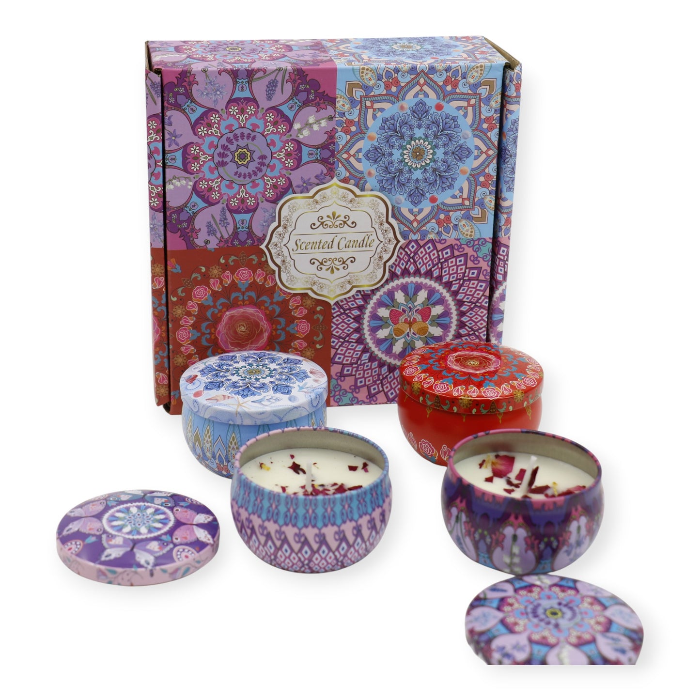 Bohemia 4pcs Fragrance Scented Candle SS51113-23 (3Pack)