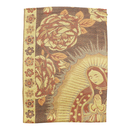 Metallic Pashmina Our Lady of Guadalupe SCF5920-11 (12PC)