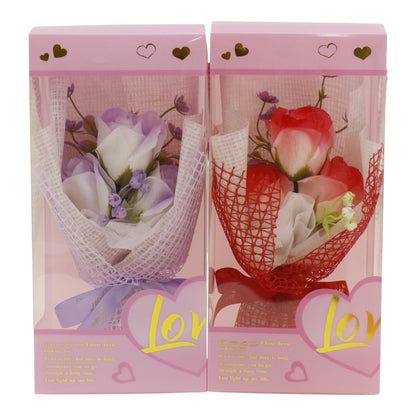 Three Rose Artificial Bouquet Gift  VT5111-9 (1 PACK )