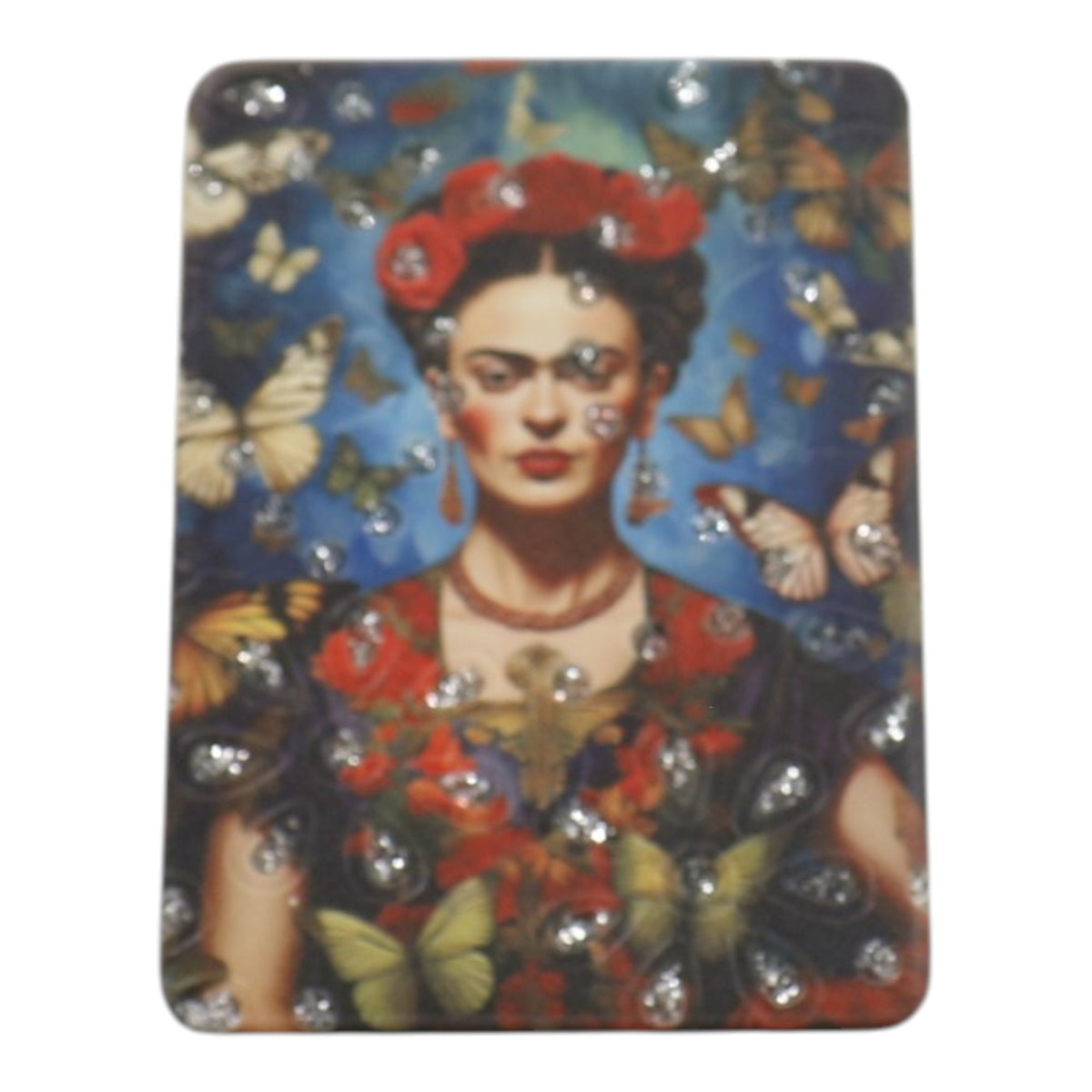 Frida Kahlo Rectangular Glitter Compact Makeup Mirror JM6423-10 (12PC)