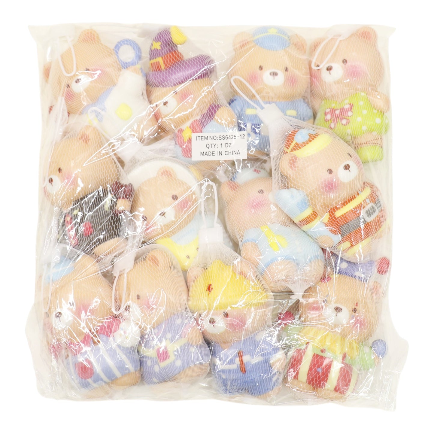Cute Animal  Foam Sponge Squishy Toy SS6425-12 (12PC)