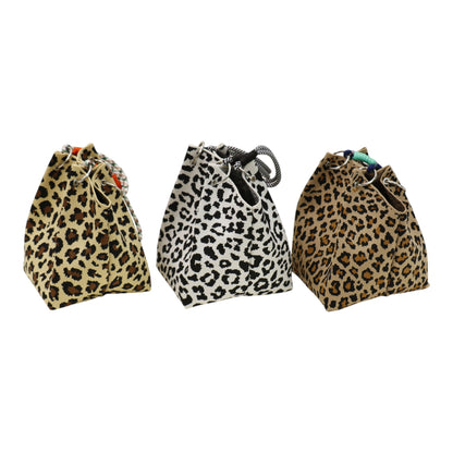 leopard Pattern Cord Strap Knitted Tote Bag SS51116-47(12PC)