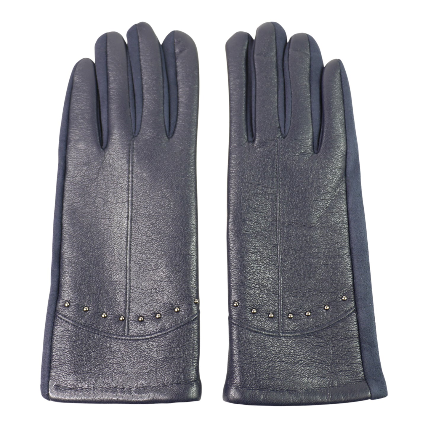 Women's Faux Leather Rhinestone Decor Gloves GL179. (12PAIR)