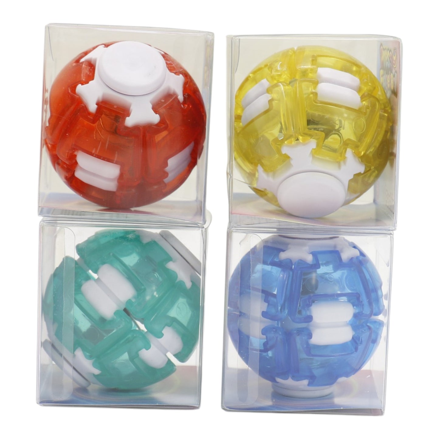 Press to Spin Fidget Spinner HelixCore Rotating Stress Ball Fidget Toy JT6723-5 (24PC)