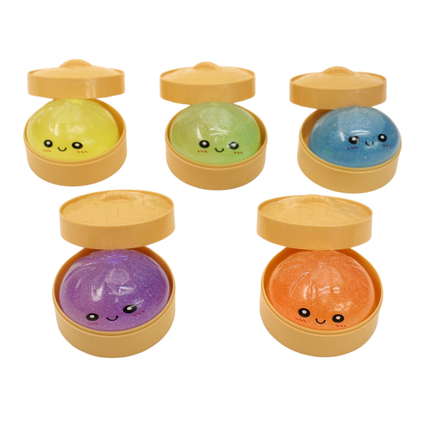 Mystery Glitter Jiggly Bun Squishy Dumpling  SS6417-7 (12PC)