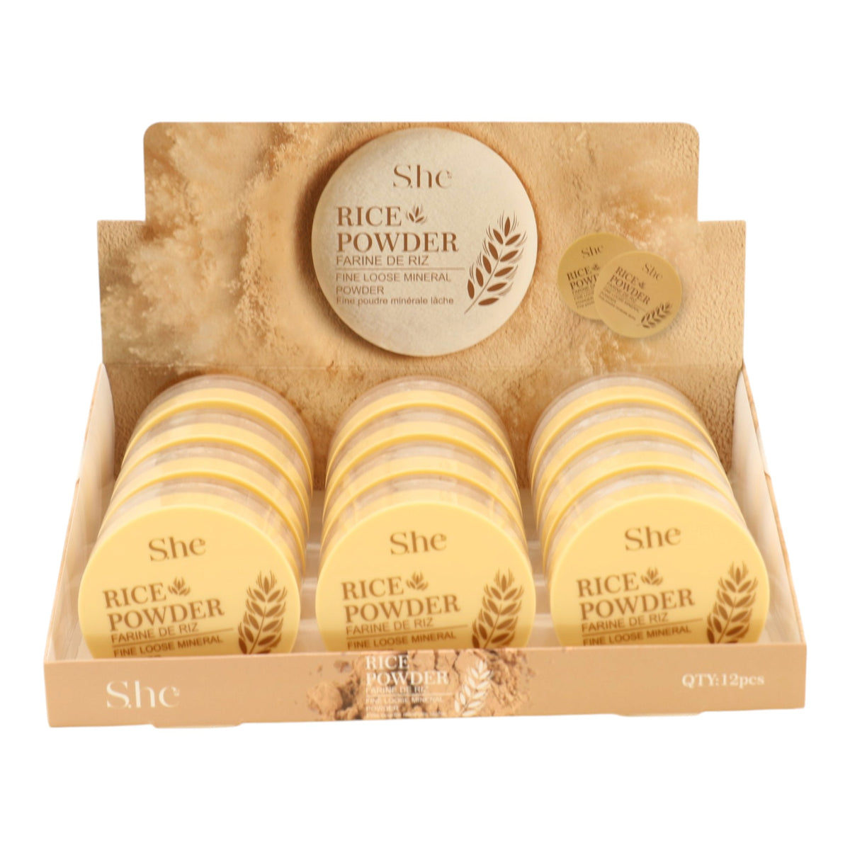 S. He Makeup Rice Powder RP1038 (12PK)
