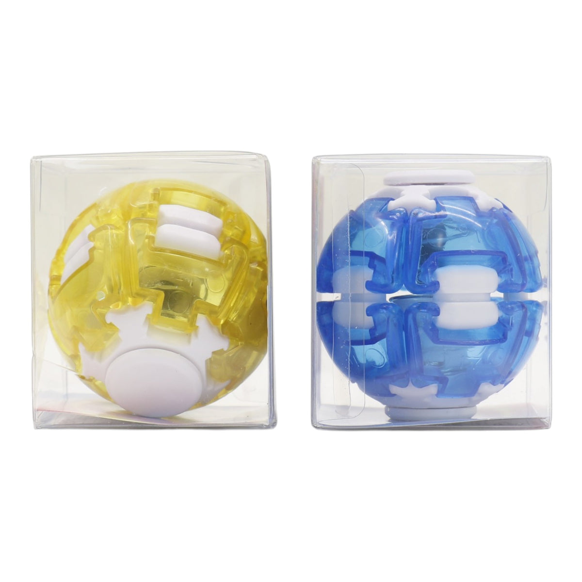 Press to Spin Fidget Spinner HelixCore Rotating Stress Ball Fidget Toy JT6723-5 (24PC)