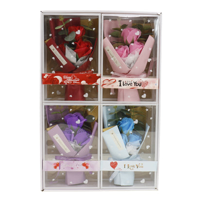 Three Rose Artificial Bouquet Gift VT5111-16 (1 PACK )