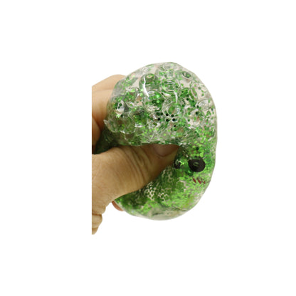 Mini Glitter Gel Bead Squishy Dumpling With Steamer SQ6606-3. (12PC)