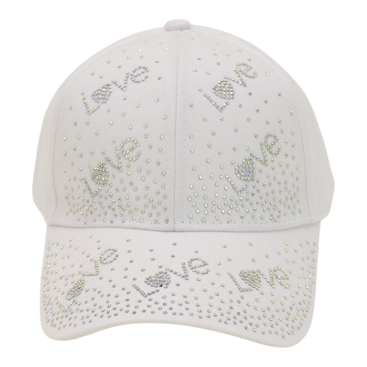 Women's LOVE Rhinestone Studded CAP HA6323-34 (12PC)
