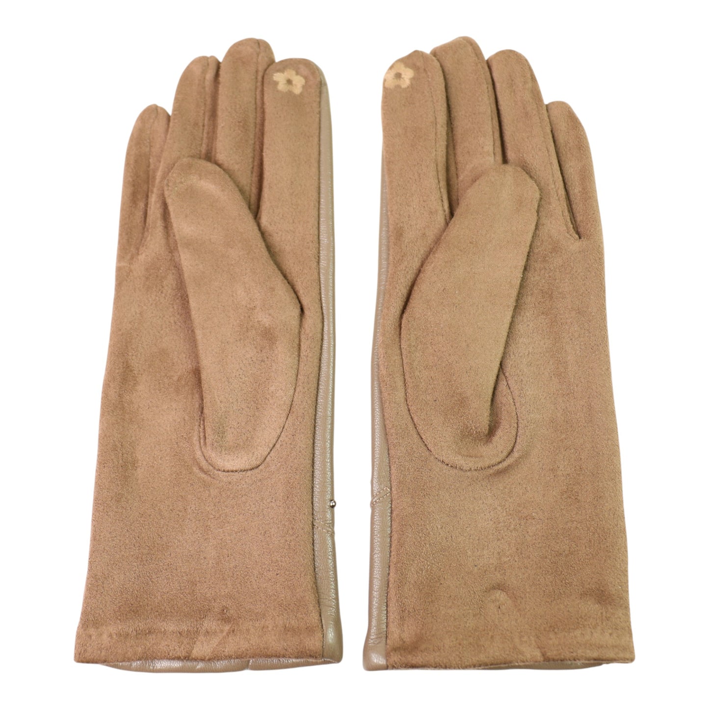Women's Faux Leather Rhinestone Decor Gloves GL179. (12PAIR)