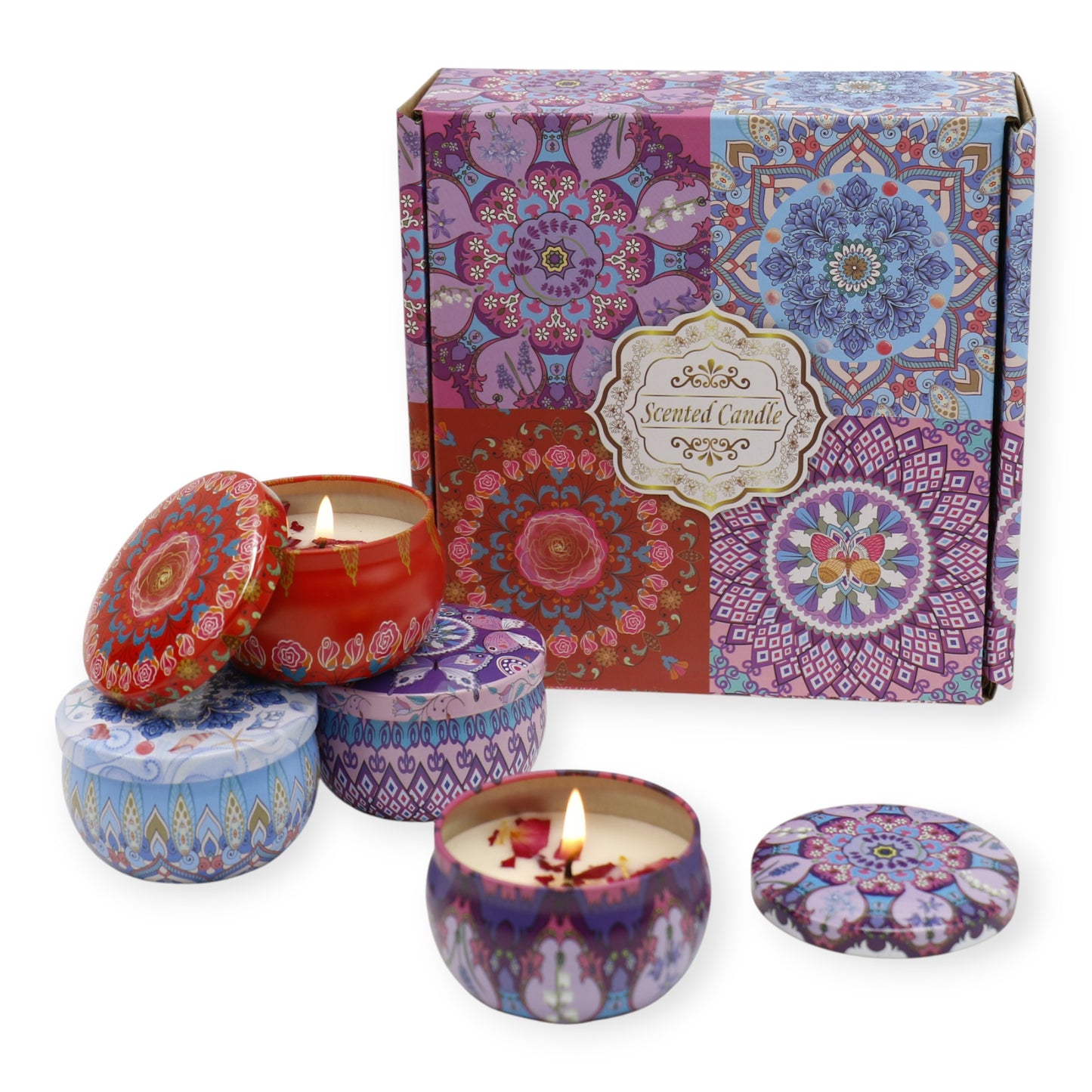Bohemia 4pcs Fragrance Scented Candle SS51113-23 (3Pack)
