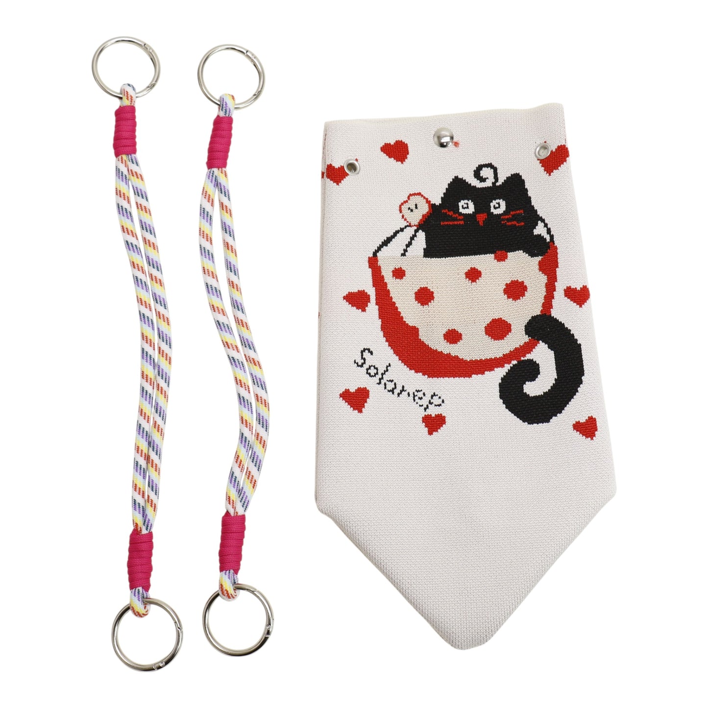 Cut Black Cat Knitted Tote Bag SS51118-10 (3PC)