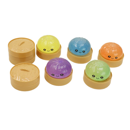 Mystery Glitter Jiggly Bun Squishy Dumpling  SS6417-7 (12PC)