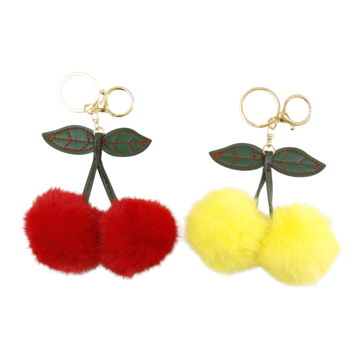 Pom Pom Cherry Key Chain JK6902-5 (12PC)