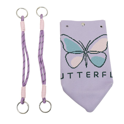 Butterfly Pattern Cord Strap Knitted Tote  Bag SS51118-1. (12PC)