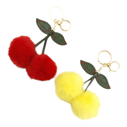 Pom Pom Cherry Key Chain JK6902-5 (12PC)