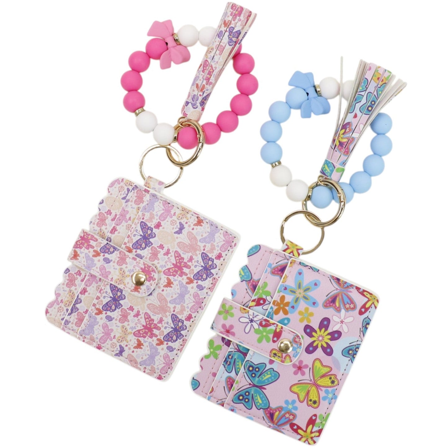 Silicone Bracelet Leather Wallet Tassel JB6126-11 (12PC)