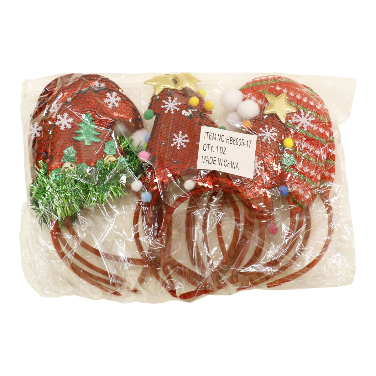 Christmas Decorative Hat Headband HB6905-17 (12PC)