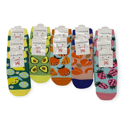 Women's Cute Fruits Socks SS3208-101. (12PC)