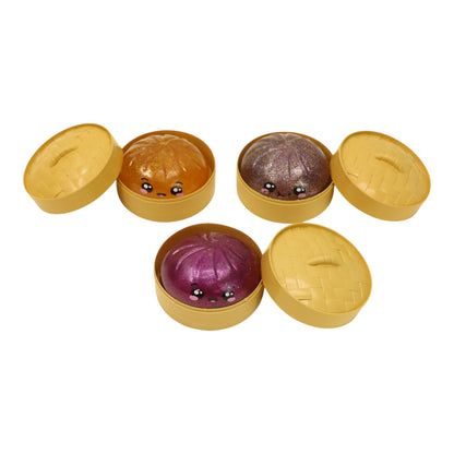 Glitter Jiggly Bun Squishy Dumpling JT6428-3 (12PC)