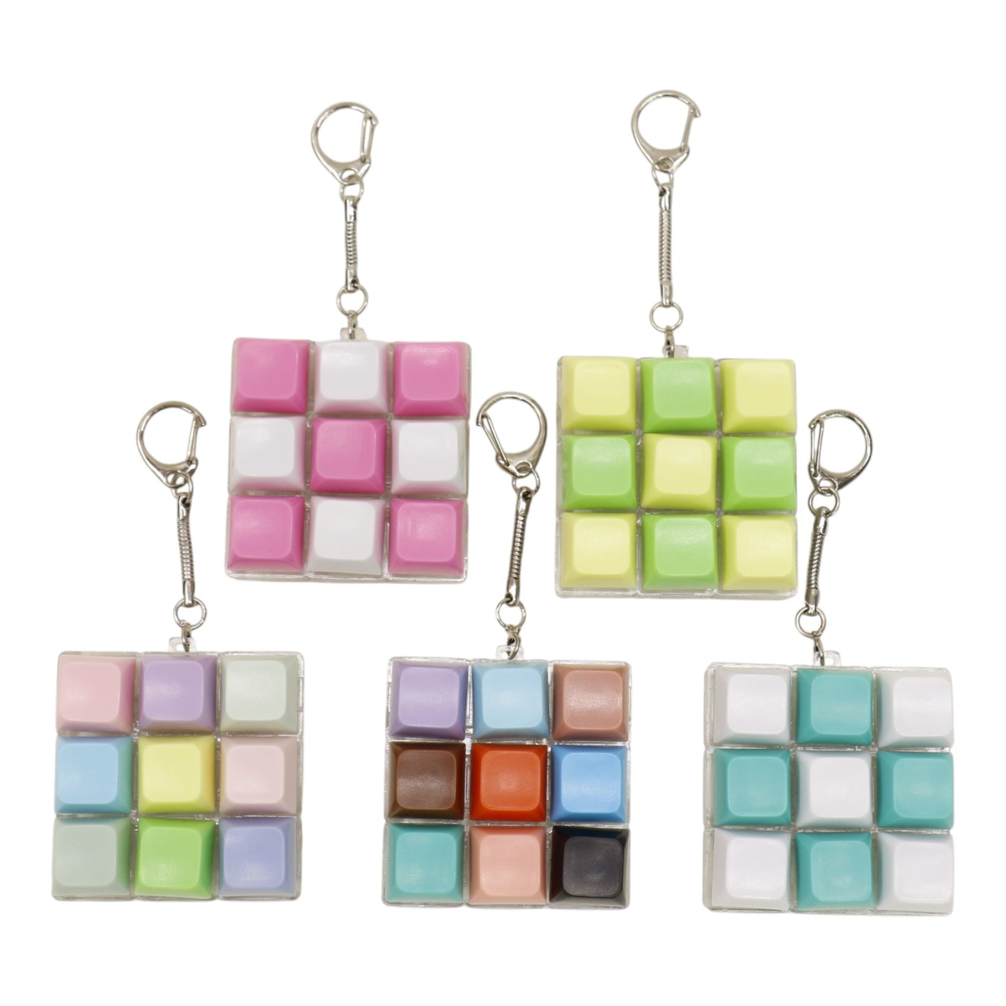 Pastel Clicky Keycap Fidget Keychain  SS6602-18 (12)