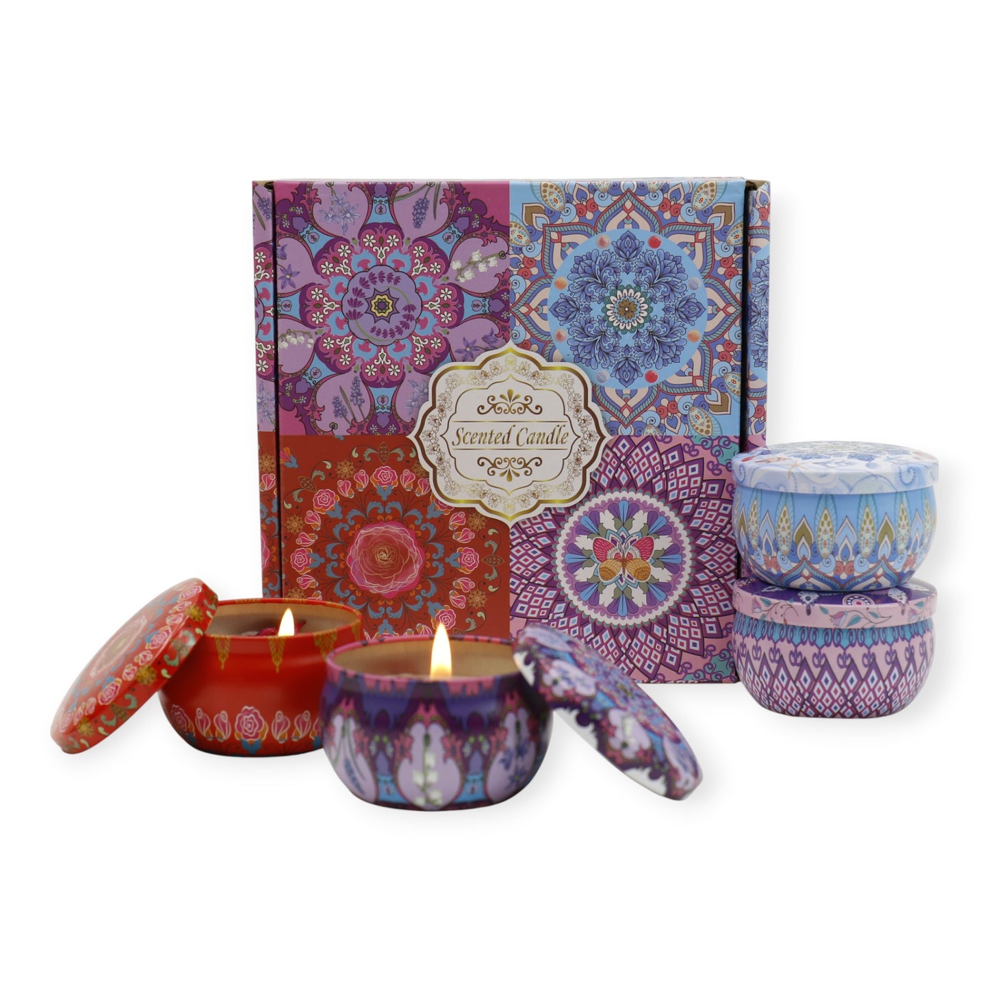 Bohemia 4pcs Fragrance Scented Candle SS51113-23 (3Pack)