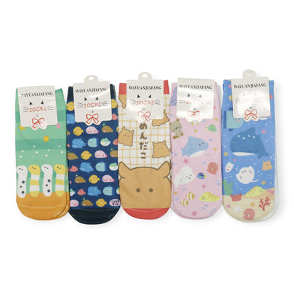 Women's Cute Cartoon Character Socks SS3517-4. (12PC)