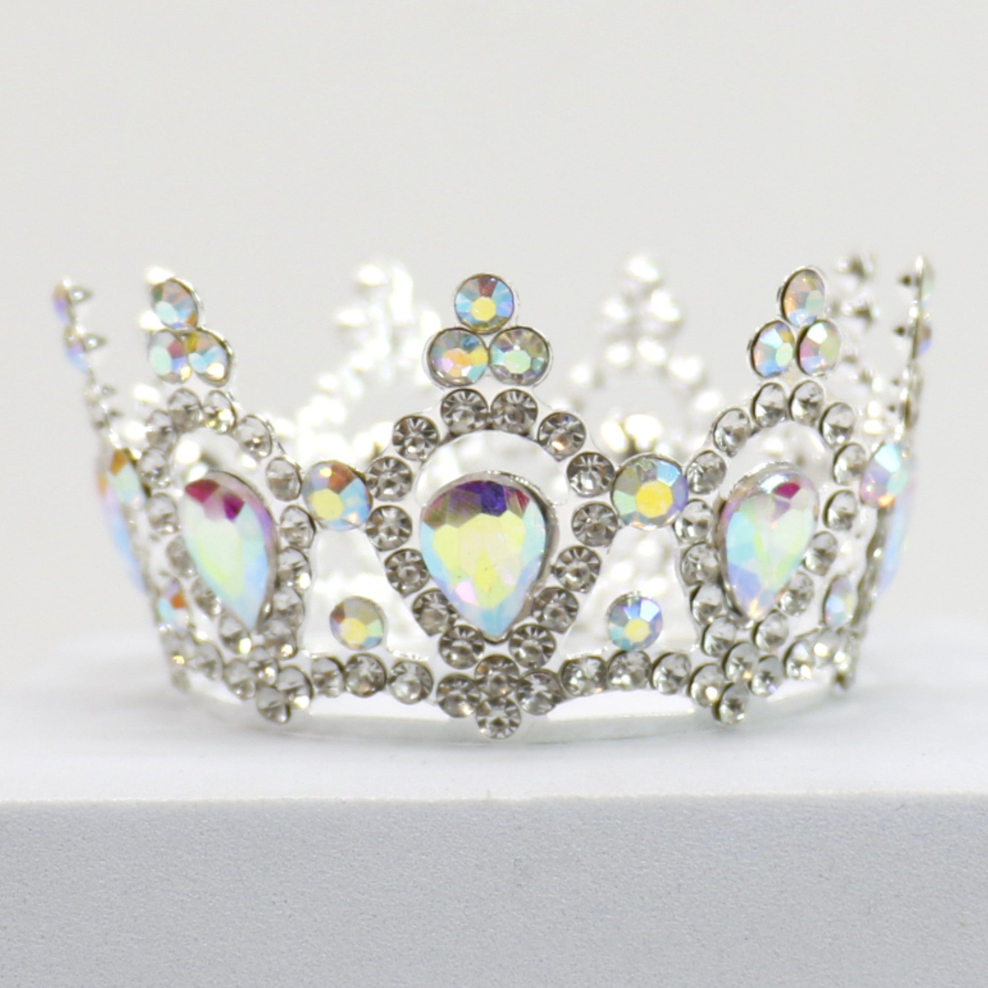 Crystal Small Tiara Hair Crown HT0952(2PC) – Tapa Fashion