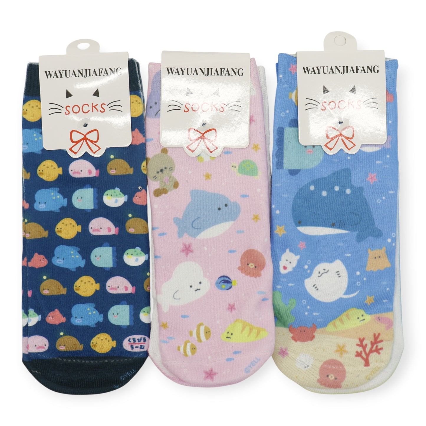 Women's Cute Cartoon Character Socks SS3517-4. (12PC)