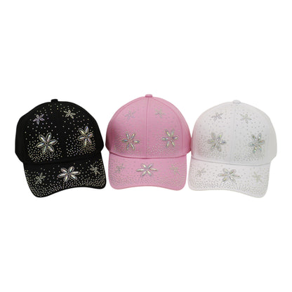 Women's Billing  Rhinestone Studded CAP HA6323-35 (12PC)