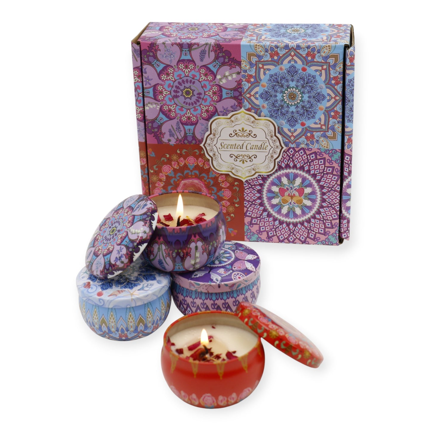 Bohemia 4pcs Fragrance Scented Candle SS51113-23 (3Pack)