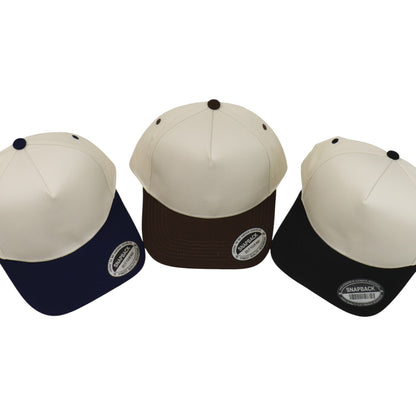 TC Tencel 2-Tone 5 Panel Hat HA1422(3PC)