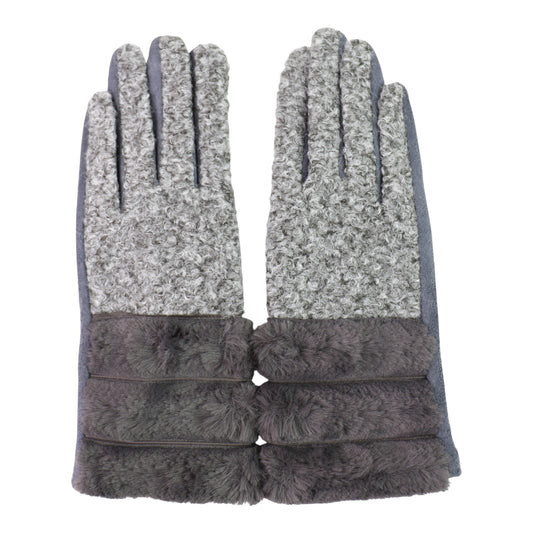 Women's Fur Gloves GL196.. (12PAIR)