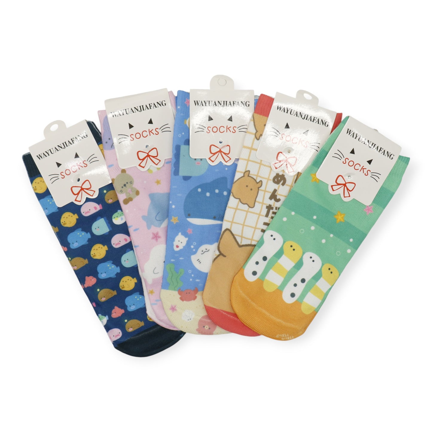 Women's Cute Cartoon Character Socks SS3517-4. (12PC)
