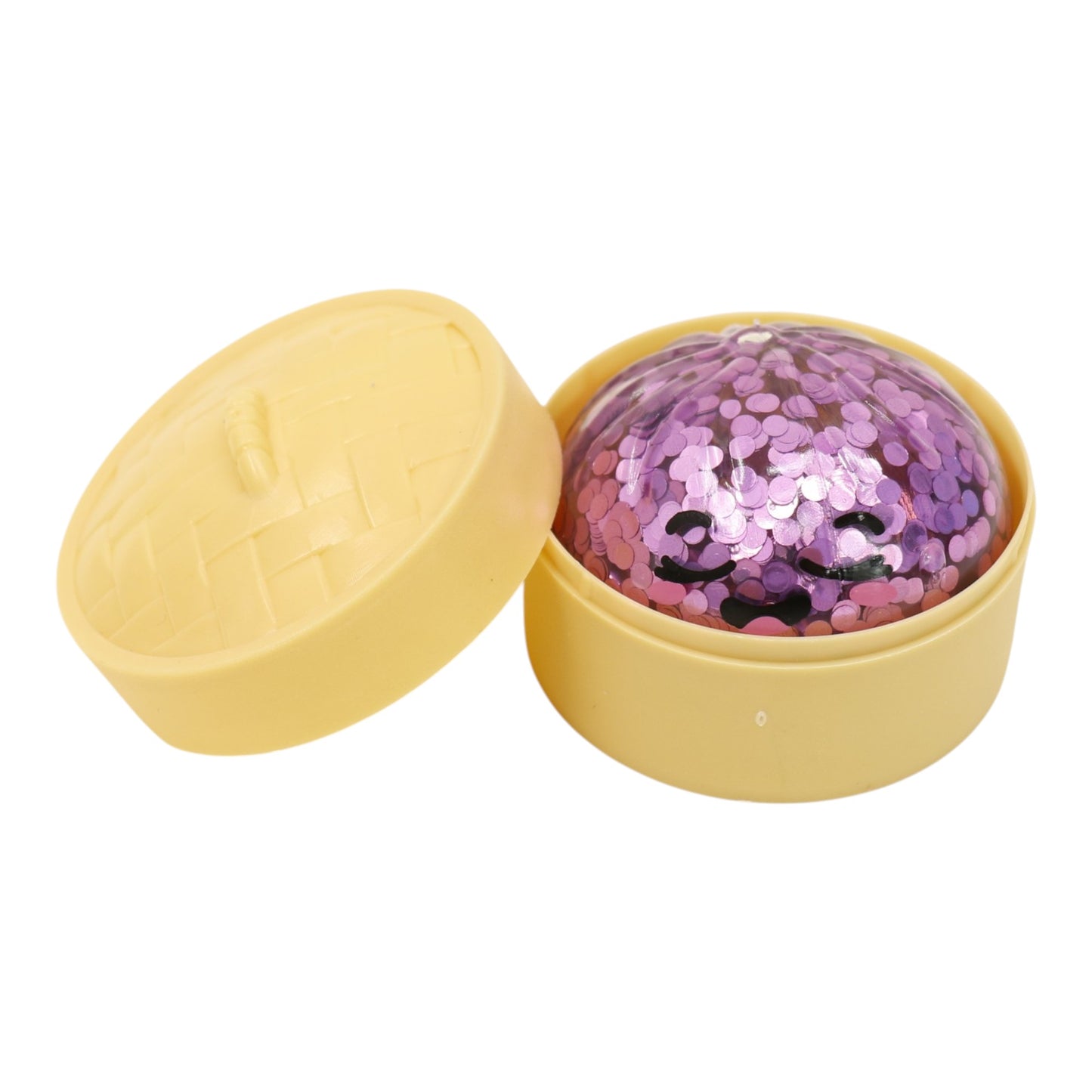 Mini Sugar Glittered Squishy Dumpling With Steamer JT6428-6 (24PC)