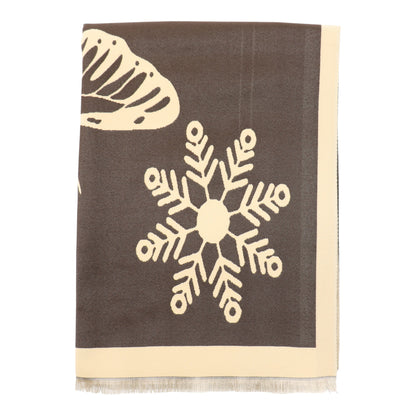 Cashmere Feel Winter Reversible Butterfly Snowflake patten Scarves SCF4902-2 (12PC)