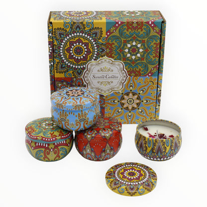 Bohemia 4pcs Fragrance Scented Candle SS51113-16 (3Pack)