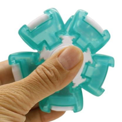 Press Spin Glowing 3D Fingertip Spinner Stress Relief Rotating Light Up Toy QY311 (24PC)
