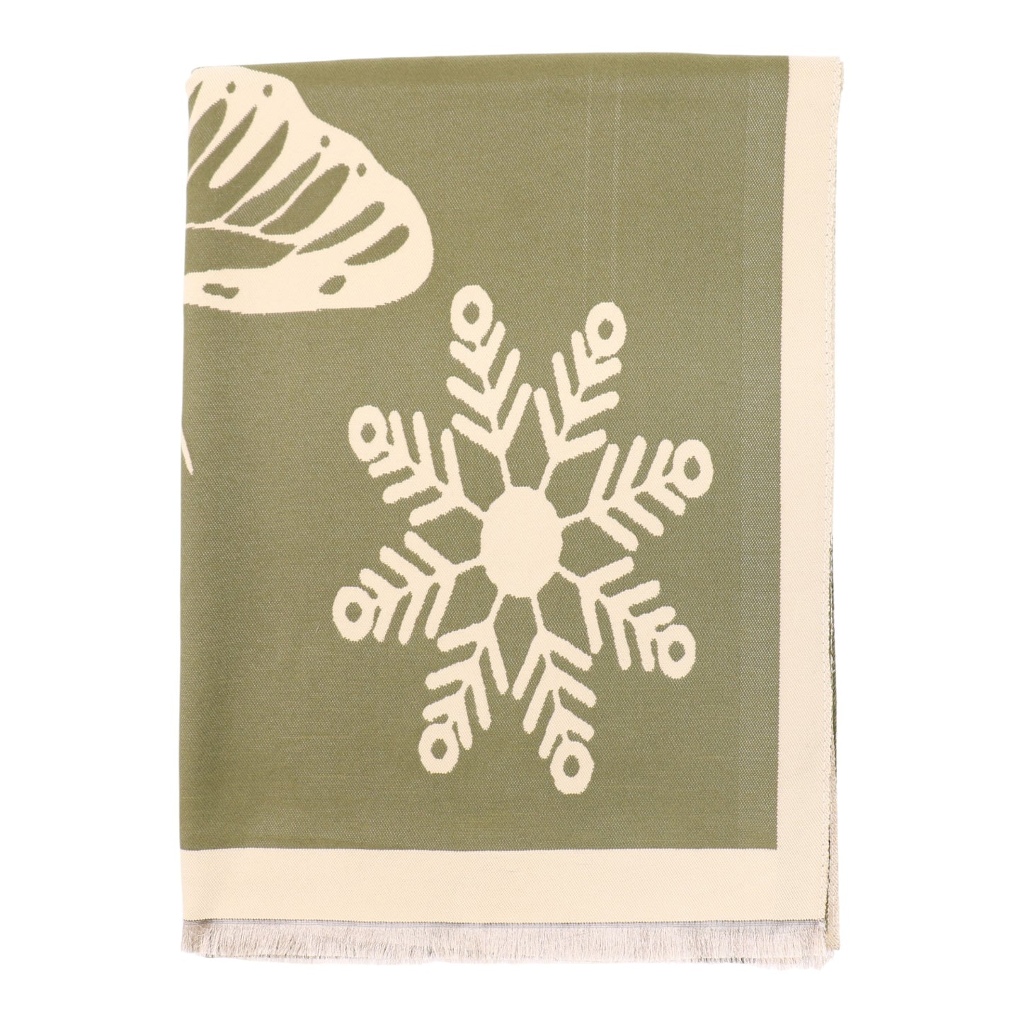 Cashmere Feel Winter Reversible Butterfly Snowflake patten Scarves SCF4902-2 (12PC)