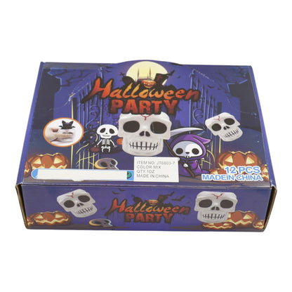 Halloween Skull Squishy Toy JT6803-7 (12PC)